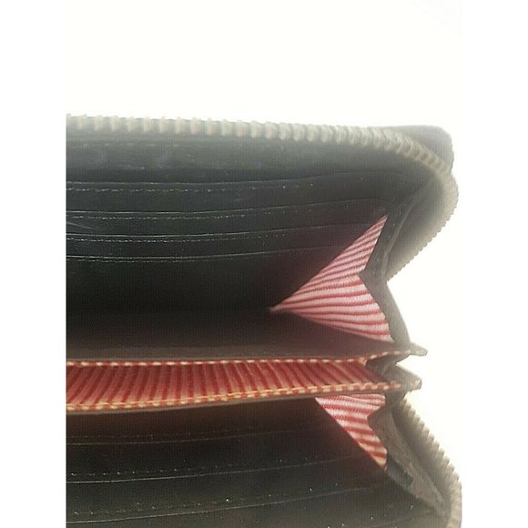Herschel Supply Vintage Women Wallet Black Canvas Original 8" X 4" Ziparound - Picture 7 of 12